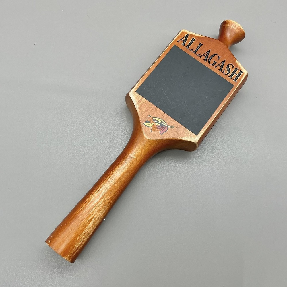 Allagash Beer Tap Handle Wood Chalkboard Portland Maine Brewery Breweriana 11"